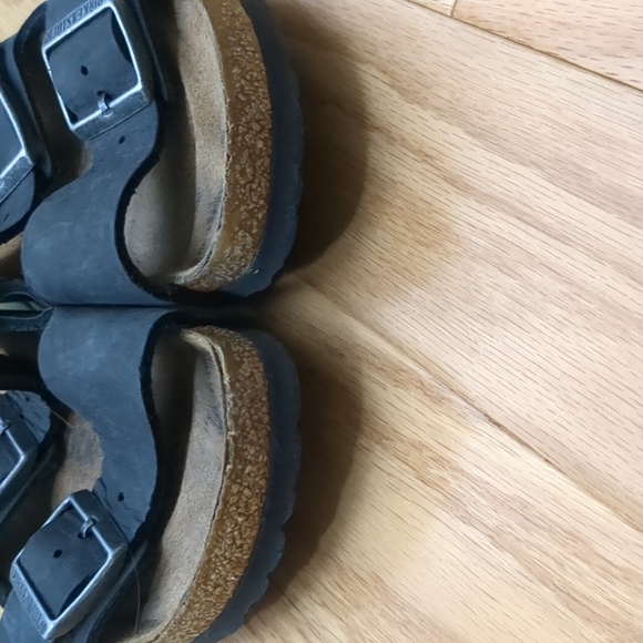 Birkenstock Leather Black Arizona Sandals 38 N - Picture 4 of 9